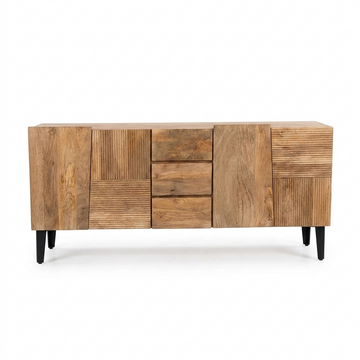 Venice Sideboard – Handcrafted Solid Wood & Wrought Iron 175cm Cabinet