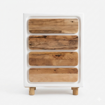 Rome Dresser – Handcrafted Roman Lime Structure & Solid Oak Drawers