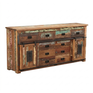 Jupiter 200 Grand Sideboard – Handcrafted Sustainable Recycled Solid Wood Cabinet