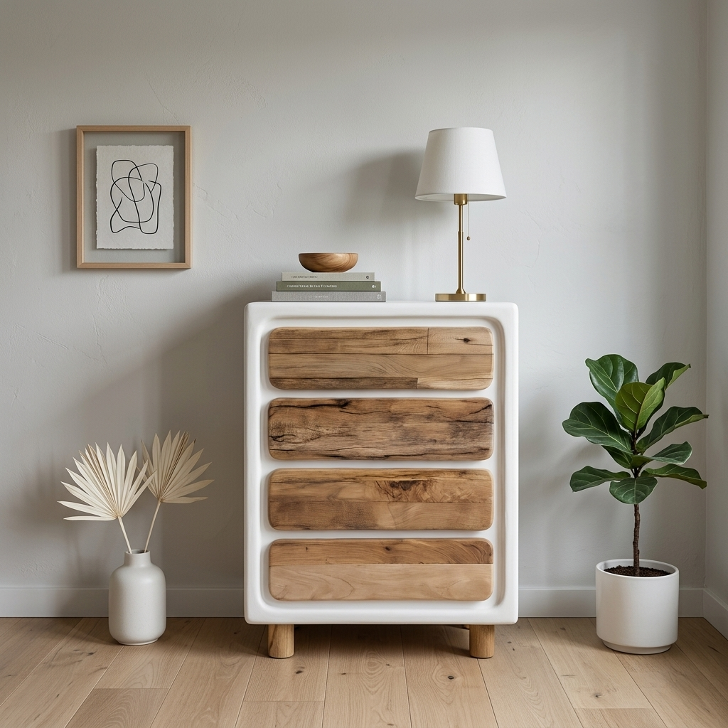Rome Dresser – Handcrafted Roman Lime Structure & Solid Oak Drawers