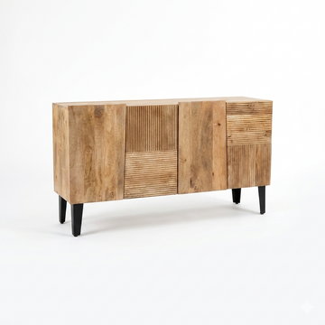 Marcus 145 Small Sideboard – Handcrafted Solid Wood & Industrial Storage Cabinet