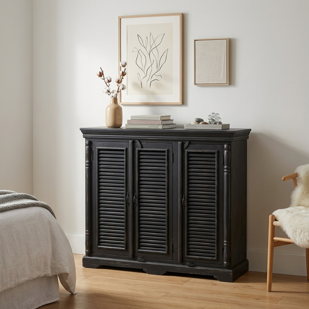 Clas Sideboard – Handcrafted Entirely in Solid Wood 120cm Classic Credenza
