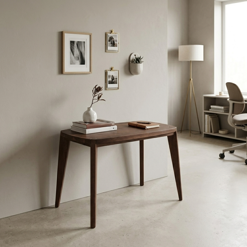 Nora Solid Walnut Coffee Table – Handcrafted Japandi Joinery Design