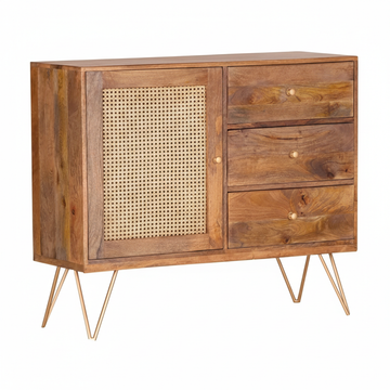 Chest of Drawers Wood Brown Finish