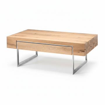 Oak Veneer Coffee Table Natural Oiled Finish