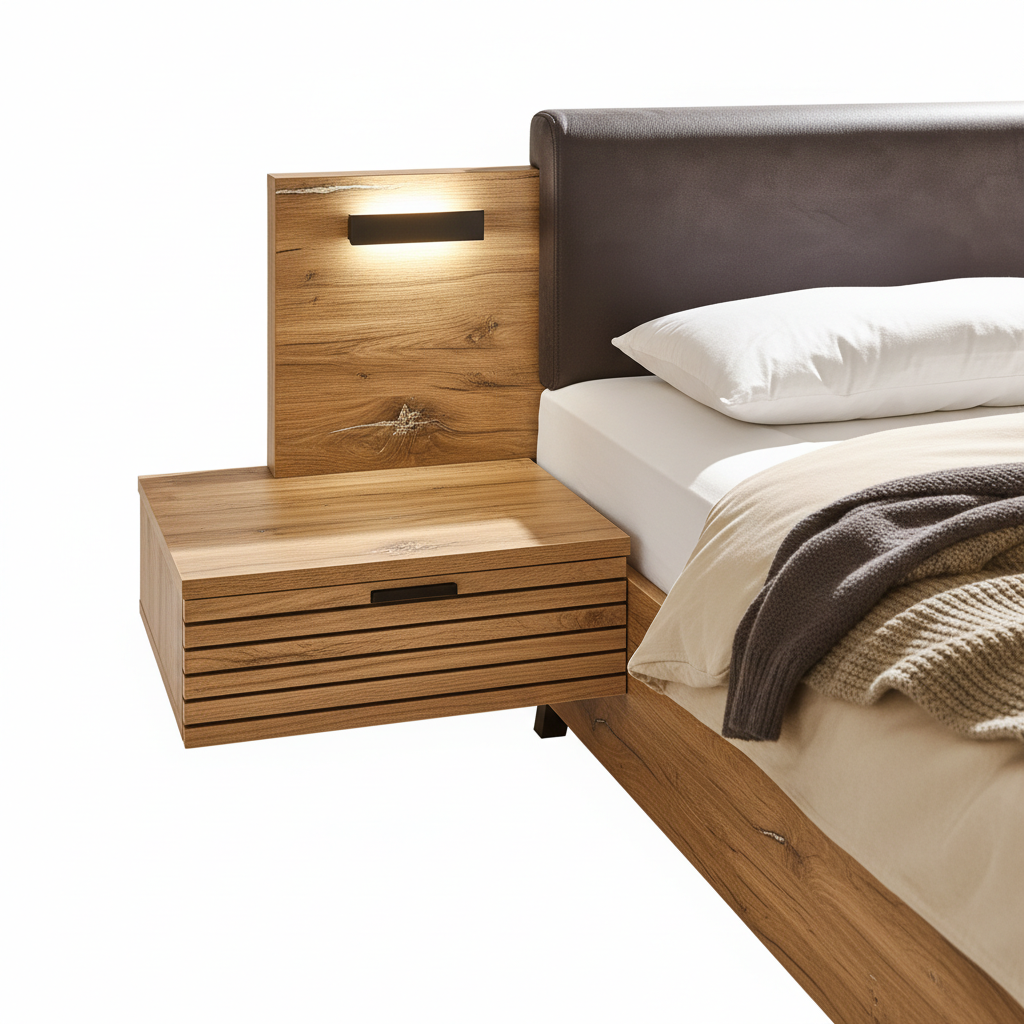 Bed Frame Wood 180 × 200 cm Brown Graphite Finish