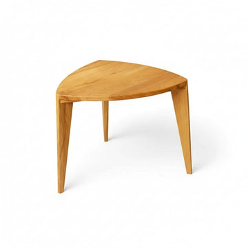 SANKO Sculptural Side Table – Handcrafted Solid Wood Tripod Design